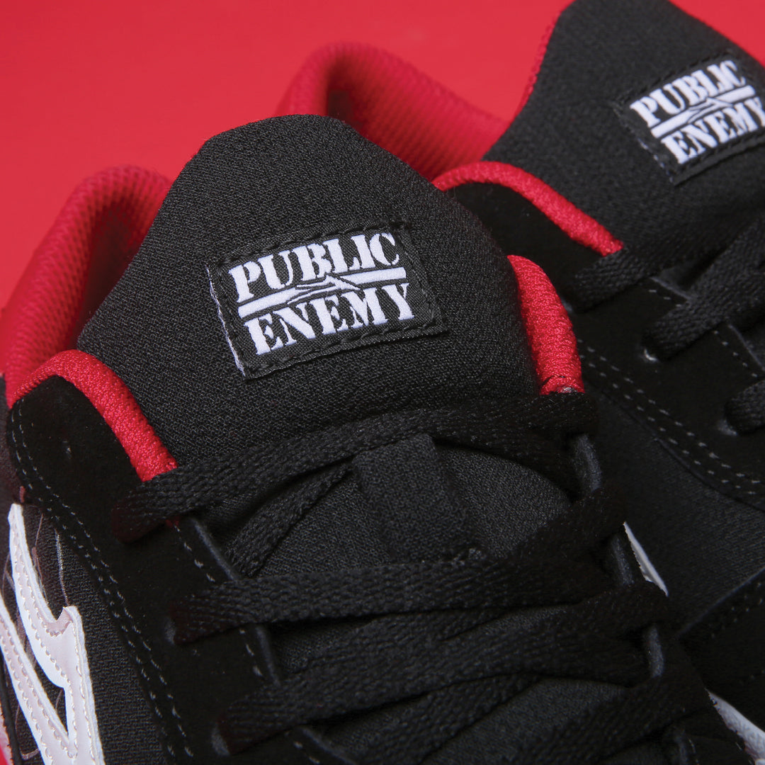 PUBLIC ENEMY CAMBRIDGE BLACK/RED SUEDE