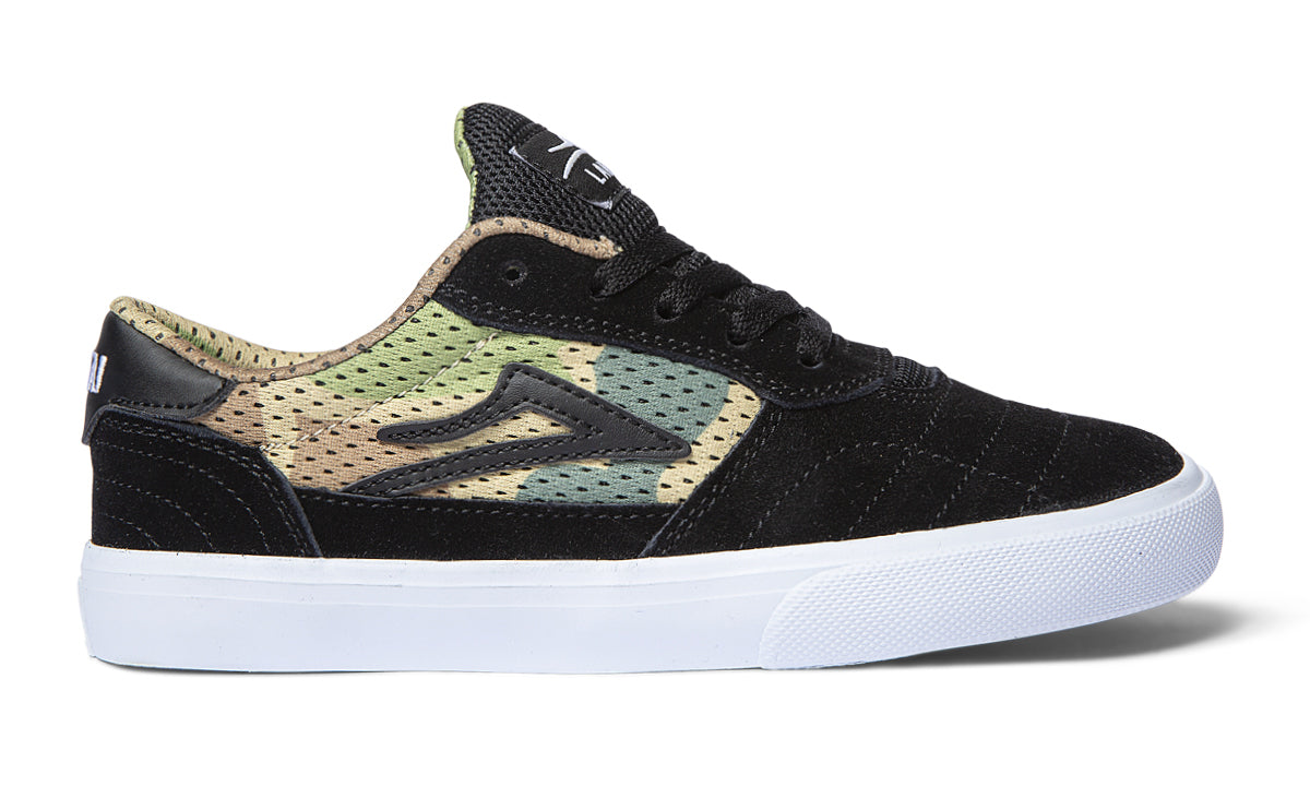 CAMBRIDGE KIDS BLACK/CAMO SUEDE